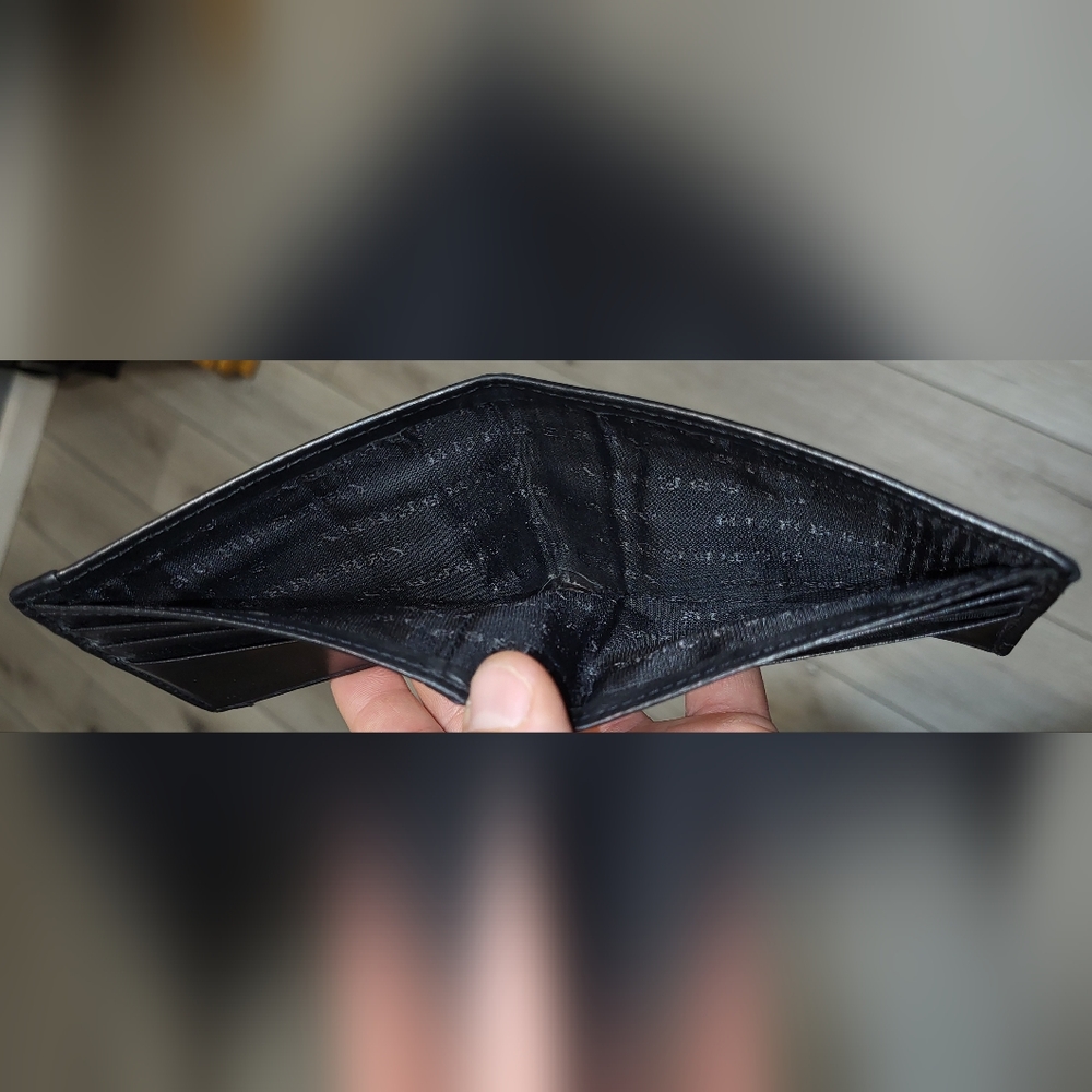 🎠Burberry Black/Beige Haymarket Check Bi-fold Wallet - Picture 11 of 11